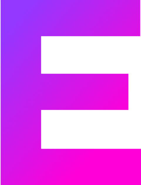 E logo