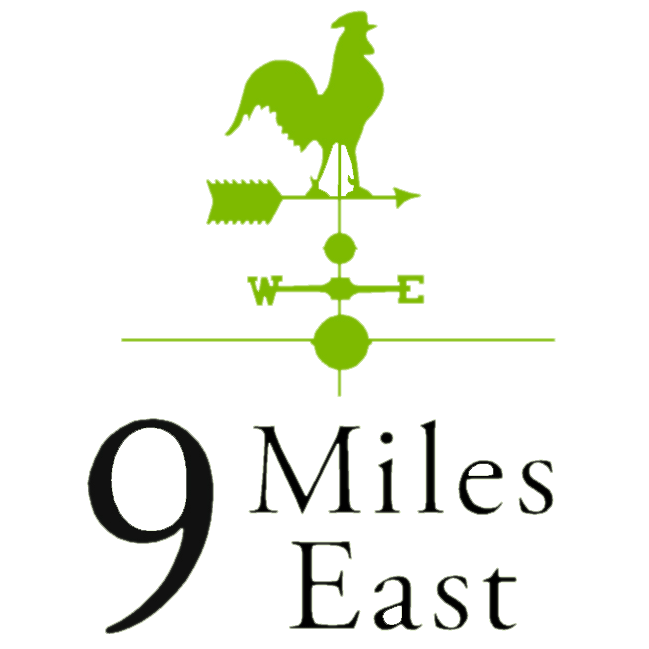 9 Miles East logo
