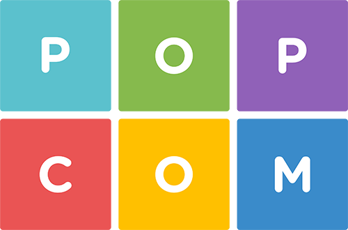 PopCom logo