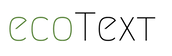ecoText logo